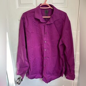 CK mens button up collar dress shirt formal button sleeve extreme slim no iron